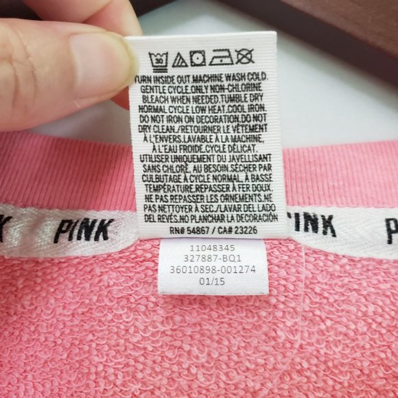 PINK Victoria's Secret Varsity Crew Sweatshirt - Picture 7 of 7